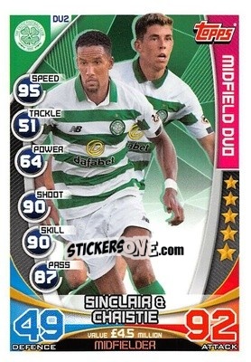 Cromo Sinclair / Christie - SPFL 2019-2020. Match Attax - Topps