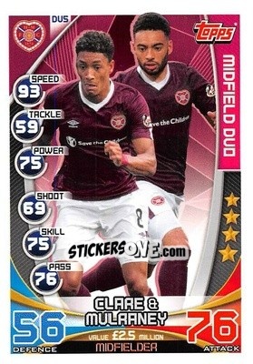 Cromo Clare / Mulraney - SPFL 2019-2020. Match Attax - Topps