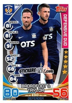 Cromo Broadfoot / Taylor - SPFL 2019-2020. Match Attax - Topps