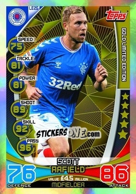 Sticker Scott Arfield - SPFL 2019-2020. Match Attax n. LE2G - Topps