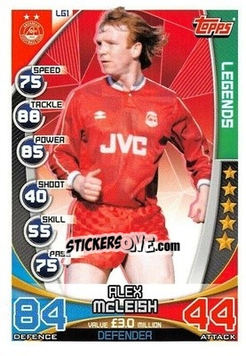 Sticker Alex McLeish - SPFL 2019-2020. Match Attax n. LG1 - Topps
