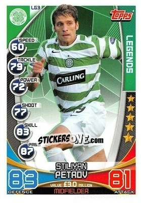 Cromo Stiliyan Petrov - SPFL 2019-2020. Match Attax n. LG3 - Topps
