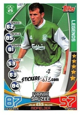 Sticker Franck Sauzee - SPFL 2019-2020. Match Attax n. LG7 - Topps