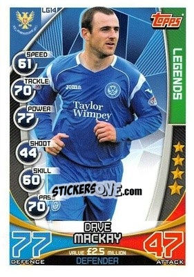 Sticker Dave Mackay - SPFL 2019-2020. Match Attax n. LG14 - Topps