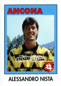 Cromo Alessandro Nista - Calcioflash 1993 - Euroflash