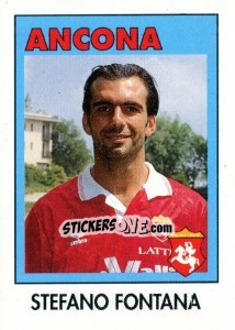 Sticker Stefano Fontana - Calcioflash 1993 n. 3 - Euroflash