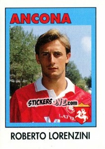 Sticker Roberto Lorenzini - Calcioflash 1993 n. 4 - Euroflash