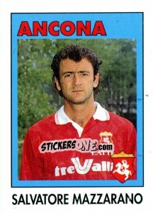 Sticker Salvatore Mazzarano - Calcioflash 1993 n. 5 - Euroflash