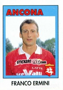 Sticker Franco Ermini - Calcioflash 1993 n. 8 - Euroflash