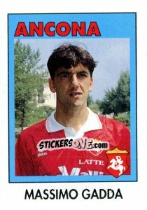 Sticker Massimo Gadda - Calcioflash 1993 n. 9 - Euroflash