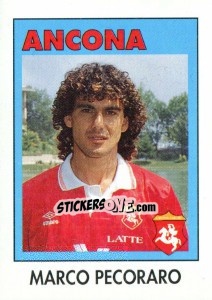 Sticker Marco Pecoraro - Calcioflash 1993 - Euroflash