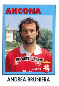 Sticker Andrea Bruniera - Calcioflash 1993 - Euroflash