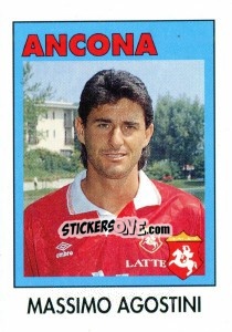 Sticker Massimo Agostini - Calcioflash 1993 - Euroflash