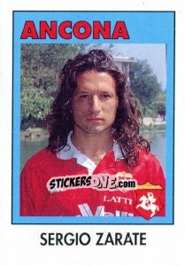 Sticker Sergio Zarate - Calcioflash 1993 n. 16 - Euroflash
