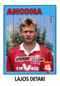 Sticker Lajos Detari - Calcioflash 1993 n. 17 - Euroflash