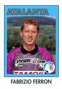Sticker Fabrizio Ferron - Calcioflash 1993 n. 18 - Euroflash
