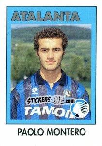 Cromo Paolo Montero - Calcioflash 1993 - Euroflash
