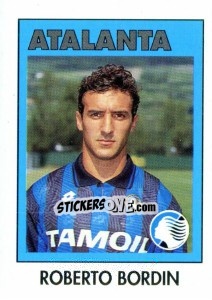 Cromo Roberto Bordin - Calcioflash 1993 n. 26 - Euroflash