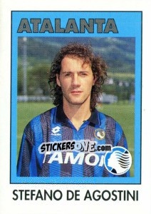 Sticker Stefano De Agostini - Calcioflash 1993 n. 29 - Euroflash