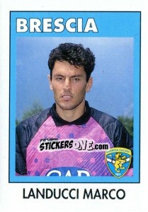 Sticker Landucci Marco - Calcioflash 1993 n. 36 - Euroflash