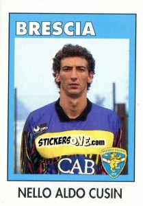 Sticker Nello Aldo Cusin - Calcioflash 1993 - Euroflash