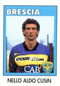 Sticker Nello Aldo Cusin - Calcioflash 1993 n. 37 - Euroflash