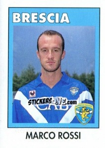 Sticker Marco Rossi - Calcioflash 1993 n. 40 - Euroflash