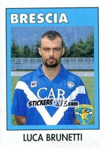Sticker Luca Brunetti - Calcioflash 1993 n. 41 - Euroflash