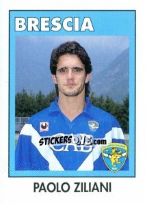 Sticker Paolo Zillani - Calcioflash 1993 n. 42 - Euroflash