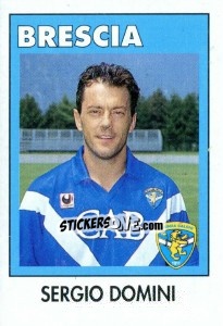 Sticker Sergio Domini - Calcioflash 1993 n. 44 - Euroflash