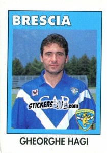 Sticker Gheorghe Hagi - Calcioflash 1993 n. 46 - Euroflash