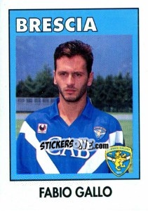 Sticker Fabio Gallo - Calcioflash 1993 - Euroflash