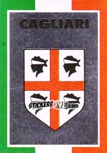 Cromo Scudetto Cagliari - Calcioflash 1993 - Euroflash