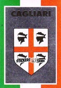 Sticker Scudetto Cagliari - Calcioflash 1993 n. SC4 - Euroflash
