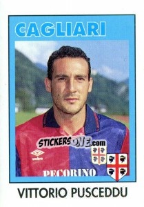 Figurina Vittorio Pusceddu - Calcioflash 1993 n. 58 - Euroflash