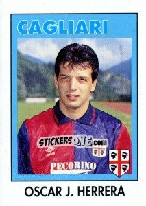 Sticker Oscar J. Herrera - Calcioflash 1993 n. 60 - Euroflash