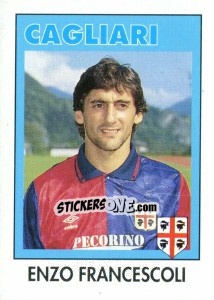 Sticker Enzo Francescoli - Calcioflash 1993 n. 62 - Euroflash