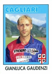 Sticker Gianluca Gaudenzi - Calcioflash 1993 n. 63 - Euroflash