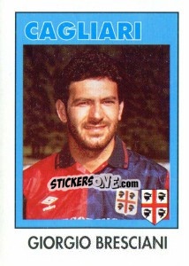 Sticker Giorgio Bresciani - Calcioflash 1993 n. 67 - Euroflash