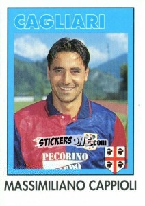 Sticker Massimiliano Cappioli - Calcioflash 1993 n. 69 - Euroflash