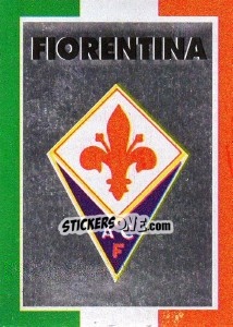 Cromo Scudetto Fiorentina - Calcioflash 1993 - Euroflash
