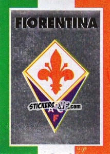 Sticker Scudetto Fiorentina - Calcioflash 1993 n. SC5 - Euroflash