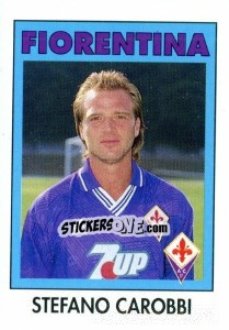 Sticker Stefano Carobbi - Calcioflash 1993 n. 74 - Euroflash