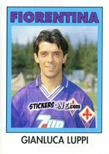 Sticker Gianluca Luppi - Calcioflash 1993 n. 75 - Euroflash