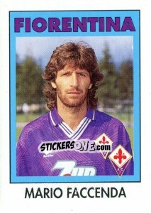 Cromo Mario Faccenda - Calcioflash 1993 - Euroflash