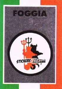 Cromo Scudetto Foggia - Calcioflash 1993 - Euroflash