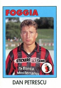 Sticker Dan Petrescu - Calcioflash 1993 - Euroflash
