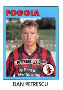Sticker Dan Petrescu - Calcioflash 1993 n. 91 - Euroflash