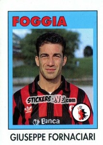 Sticker Giuseppe Fornaciari - Calcioflash 1993 - Euroflash