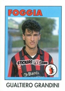 Sticker Gualtiero Grandini - Calcioflash 1993 - Euroflash